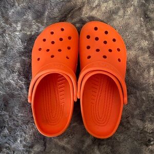 Orange Crocs
